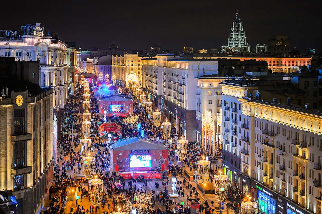Vianočné trhy v Moskve