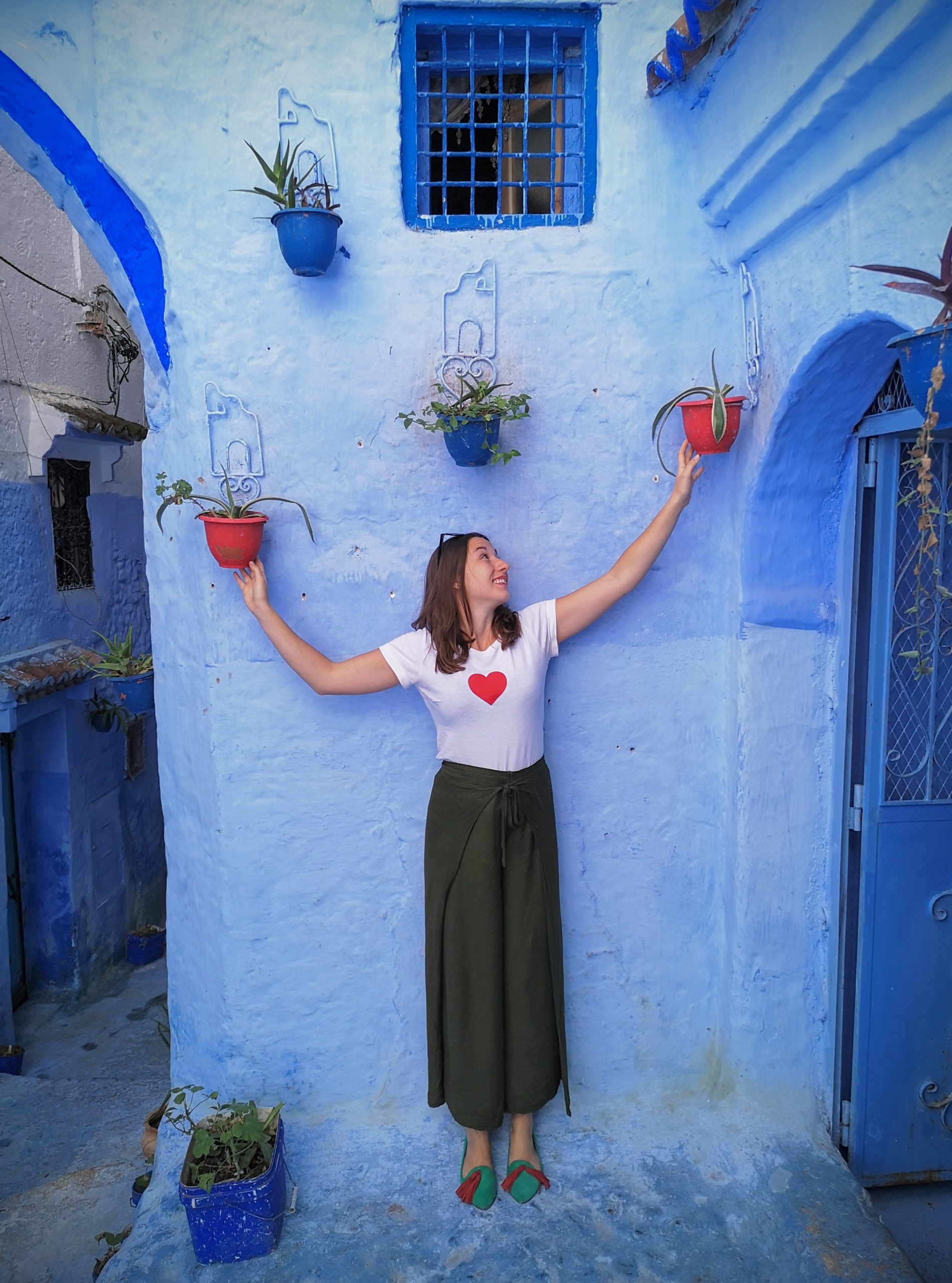 Maroko, modrá dedinka