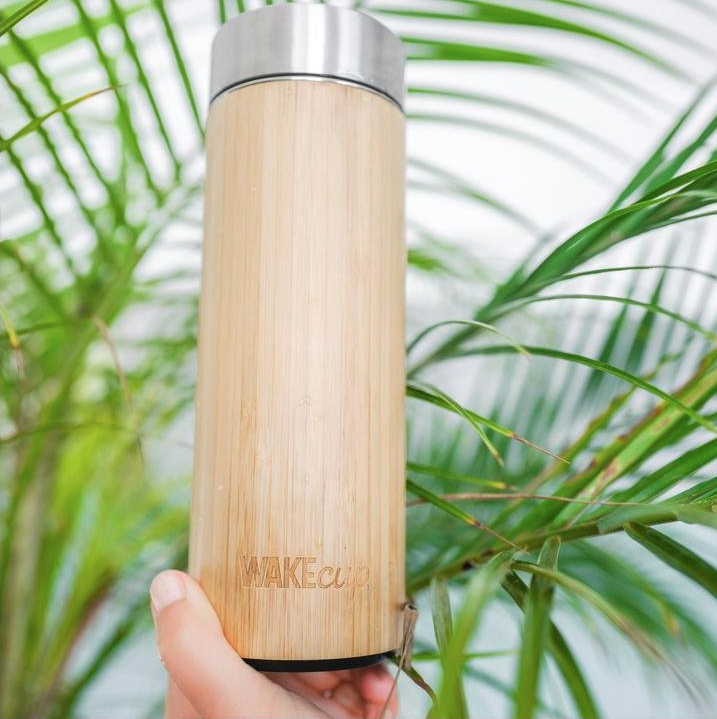 bambusová fľaša WAKEcup