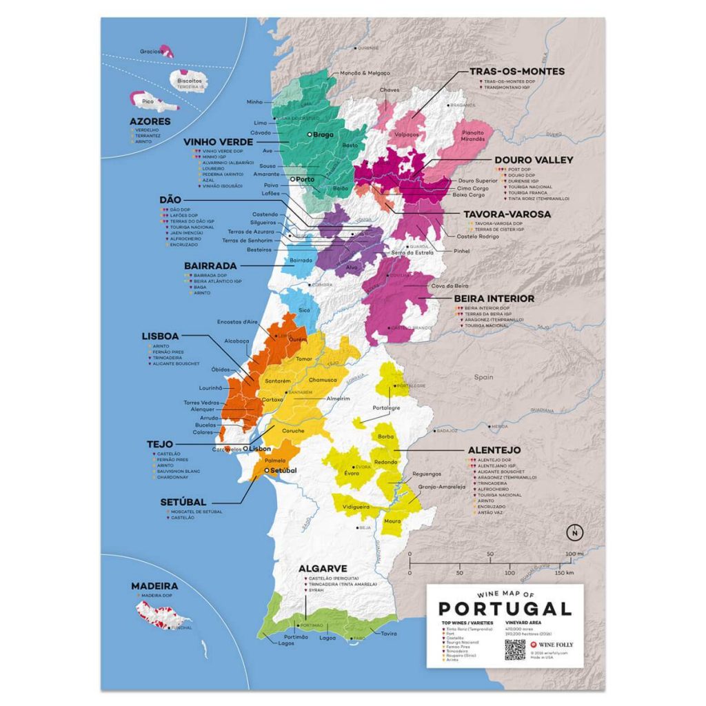 vínne oblasti portugalska