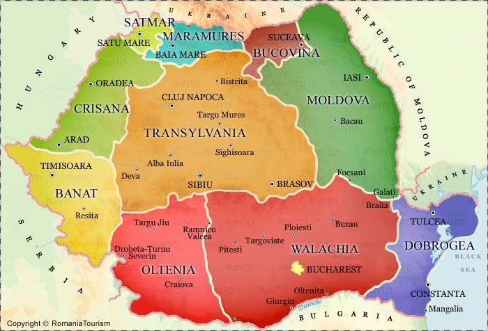 Transylvania mapa