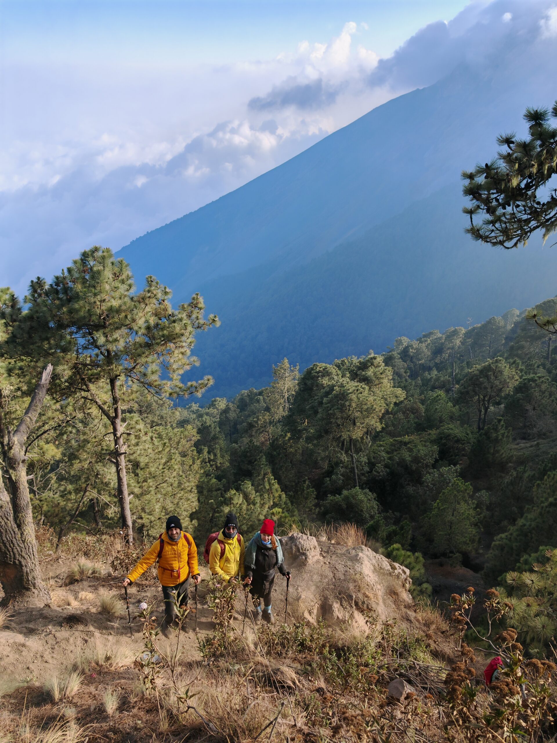 Guatemala, trek na vulkan