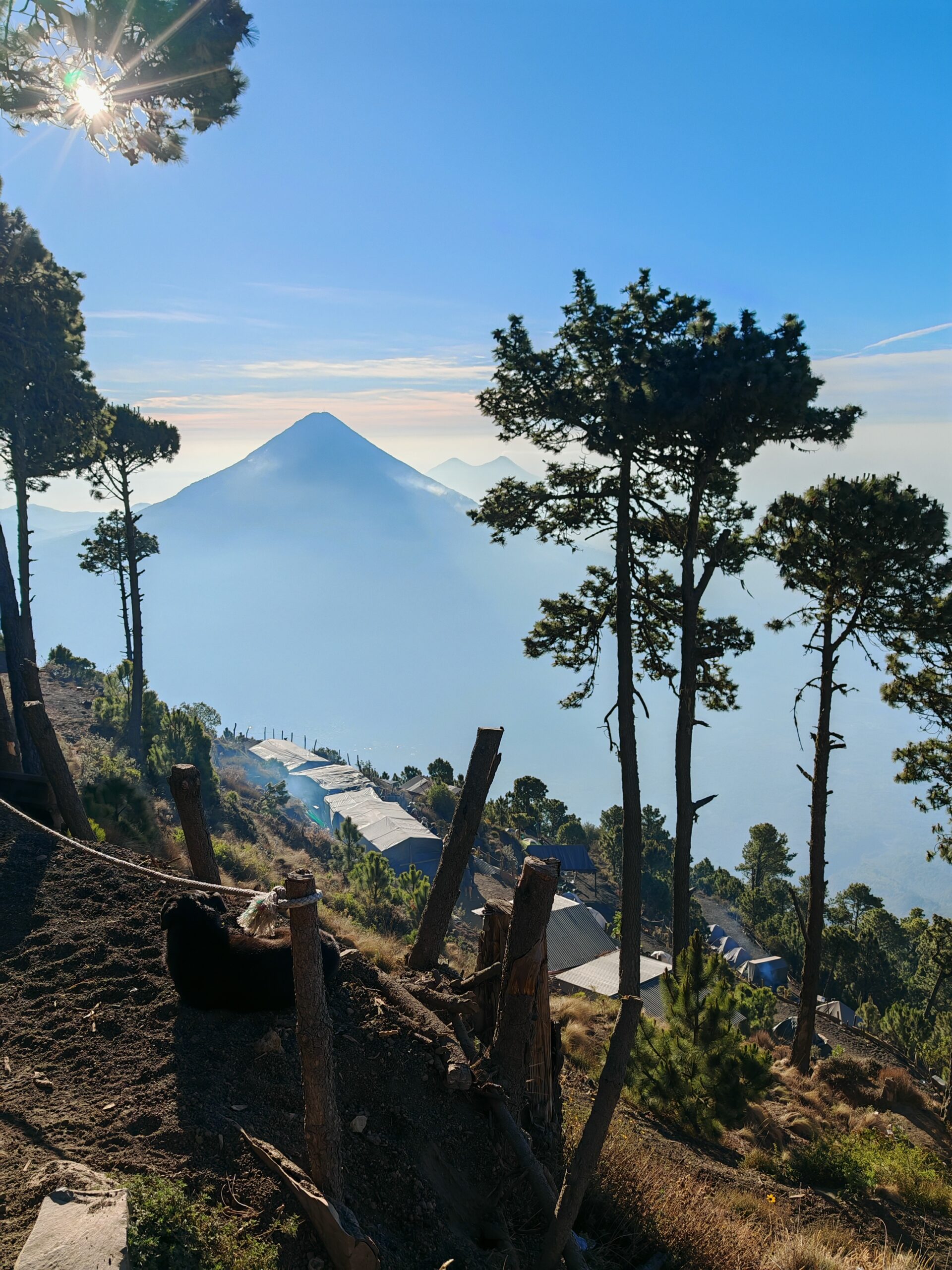 Guatemala, trek na vulkan